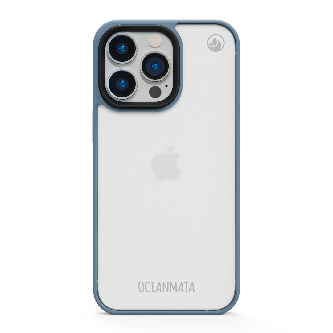 iPhone 11 pro max case - transparent ocean blue - sustainable