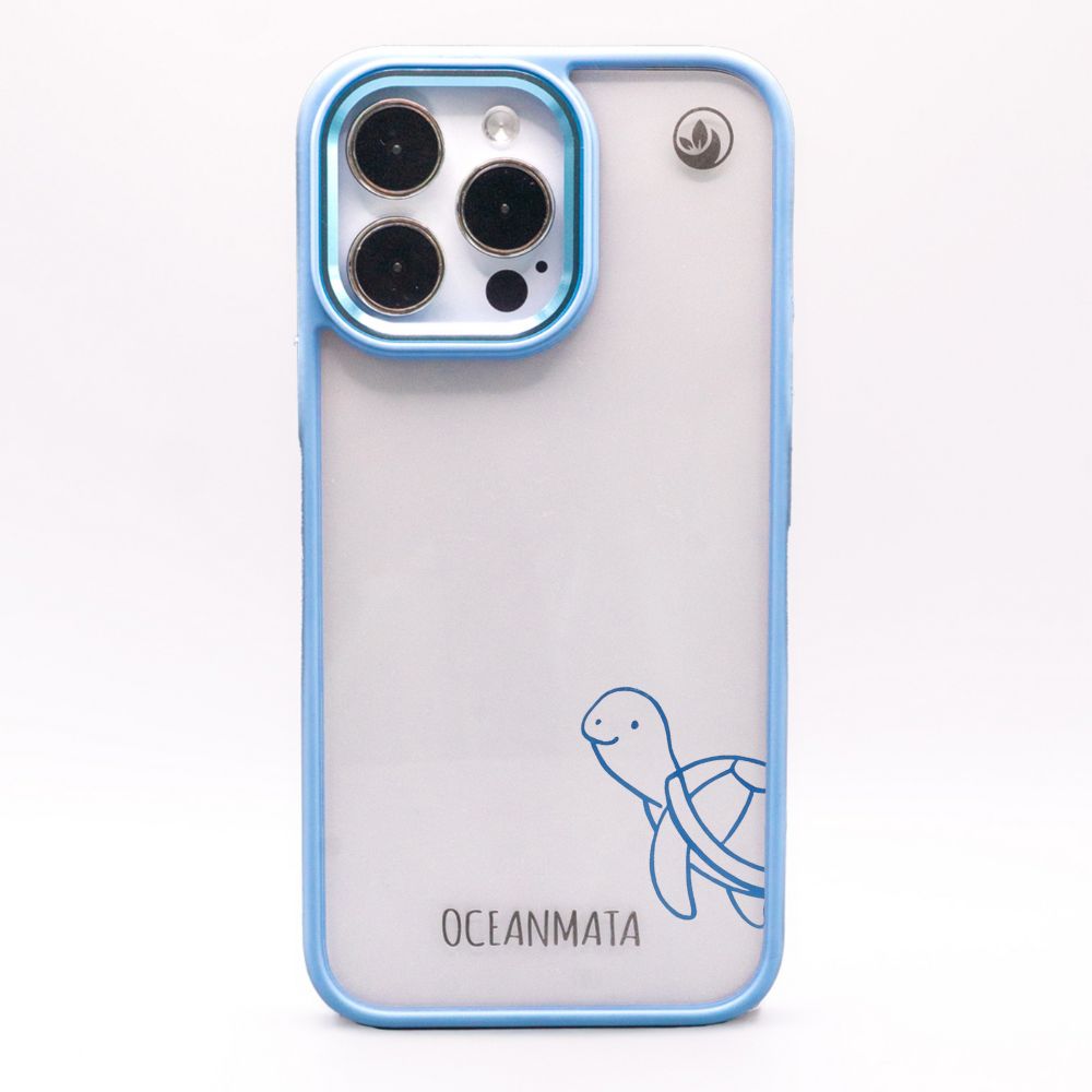 iPhone 16 pro max case - turtle blue - "Schildi" - sustainable
