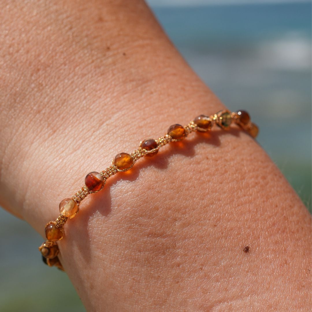Gouden armband - editie "Agaatsteen"