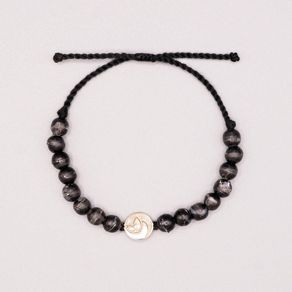 Armband zwart "OCEAN PLASTIC"