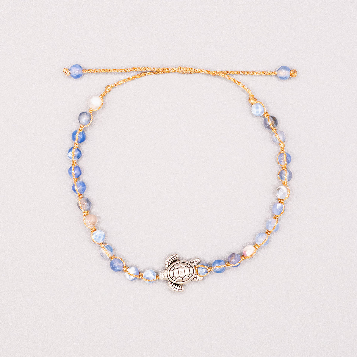 Armband turquoise - "Blue Ocean Turtle Stone" Editie