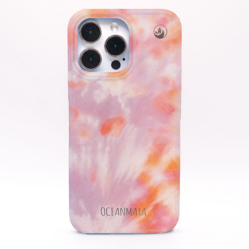 iPhone 14 pro hoesje - koraaloranje - "Coralful" - duurzaam