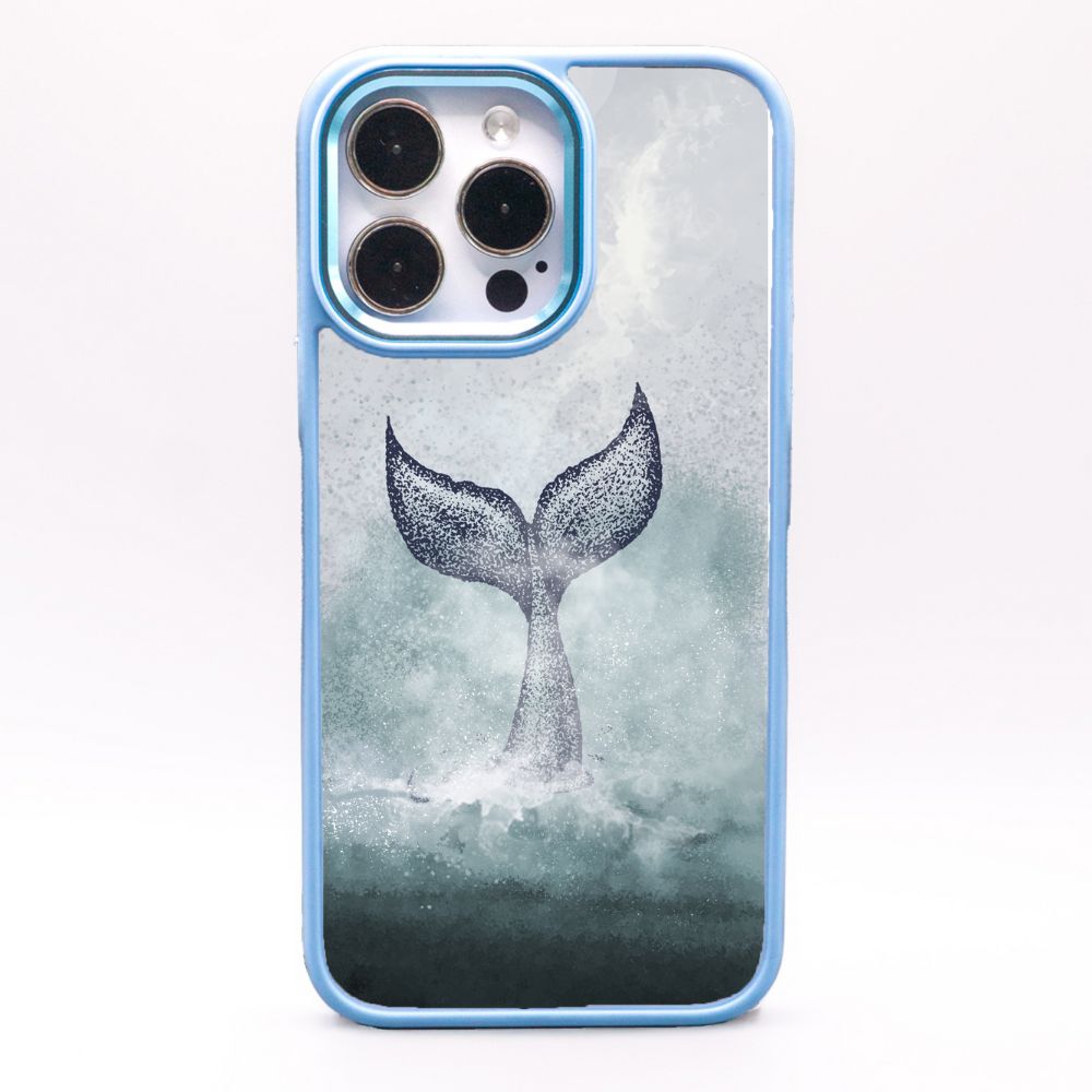 iPhone 13 pro hoesje - dolfijnblauw - "Dolphin" - duurzaam