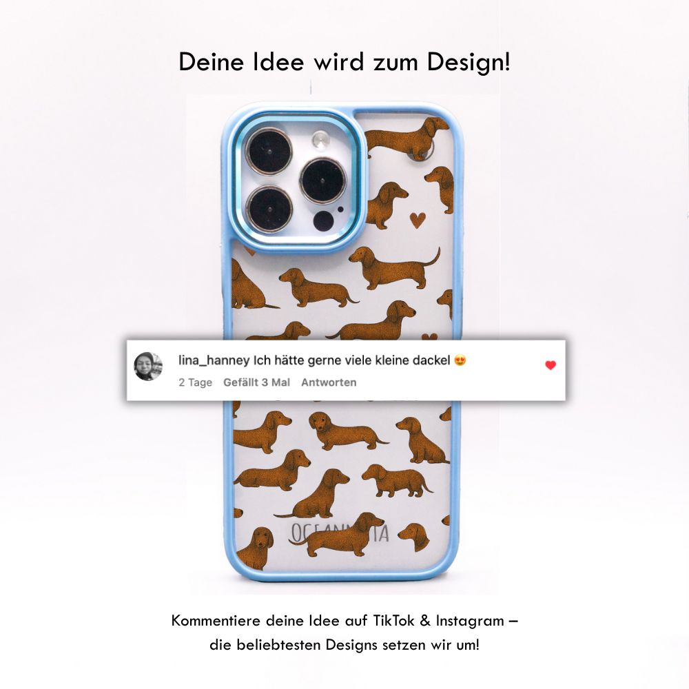 iPhone 16e/17e Hülle - Dackel - "Dackel" - nachhaltig – Ansicht 3
