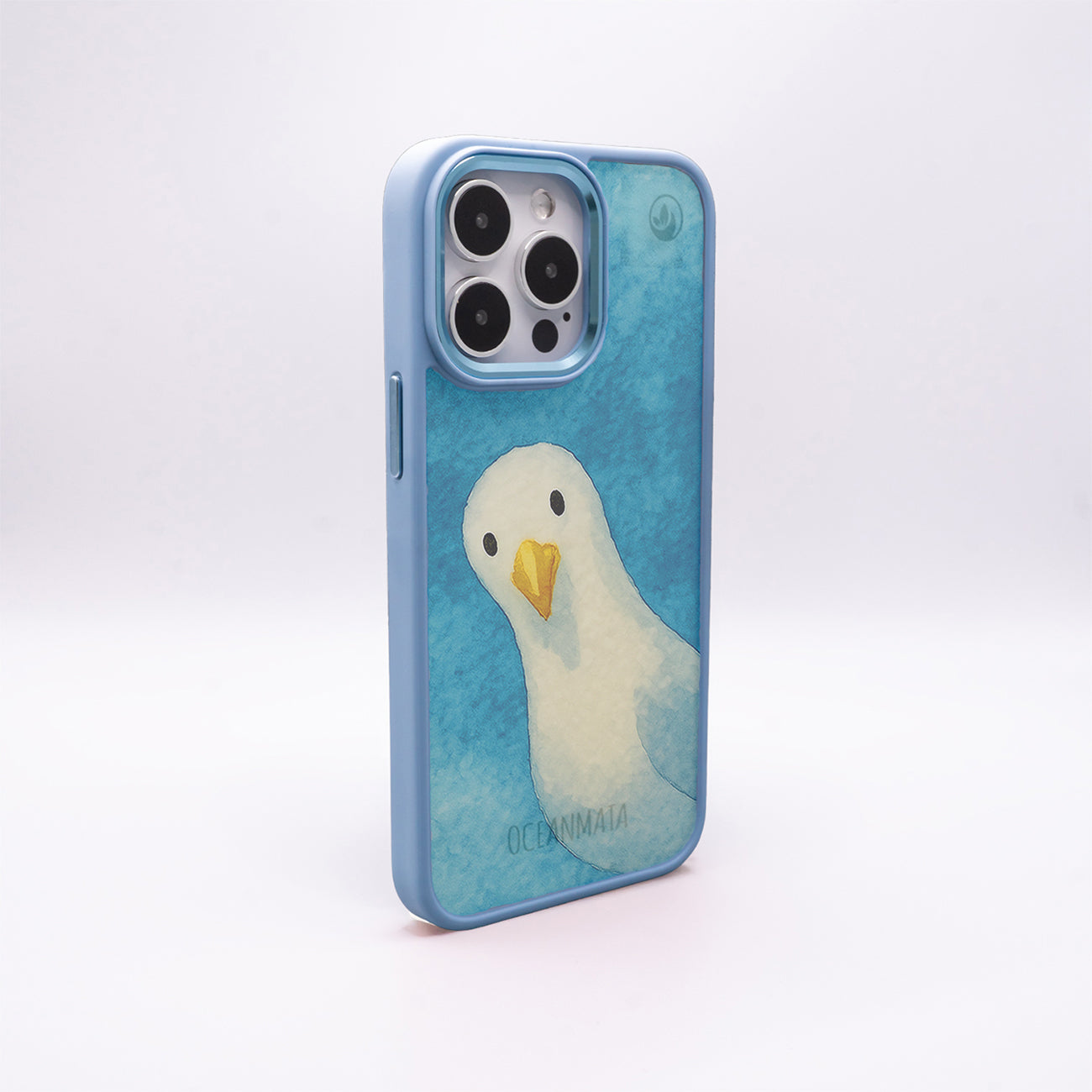 iPhone 16 hoesje - Seagull Blue - "Seagull" - Duurzaam