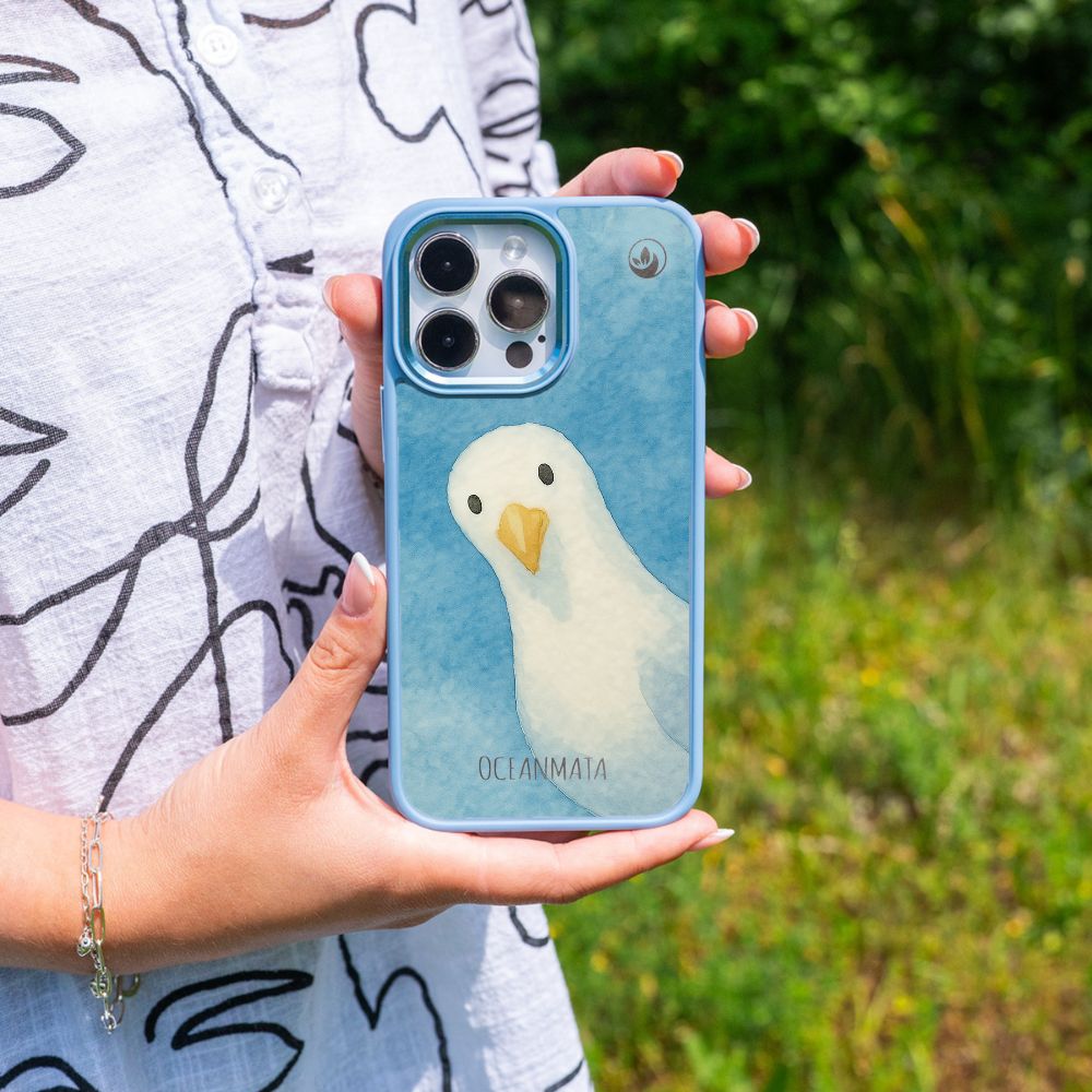 iPhone 11 Case - Seagull Blue - "Seagull" - Sustainable