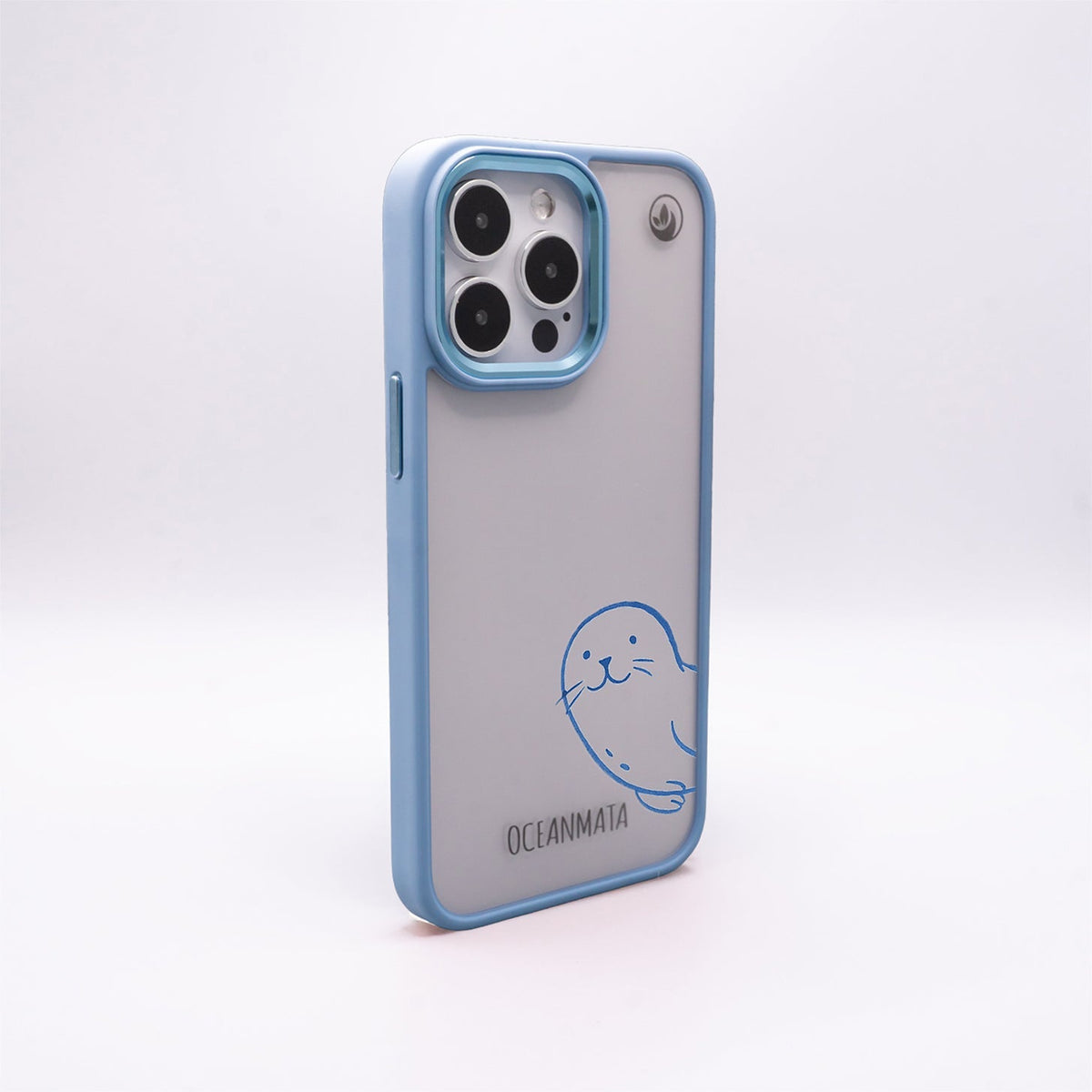 iPhone 16 pro max case - seal blue - "Robby" - sustainable