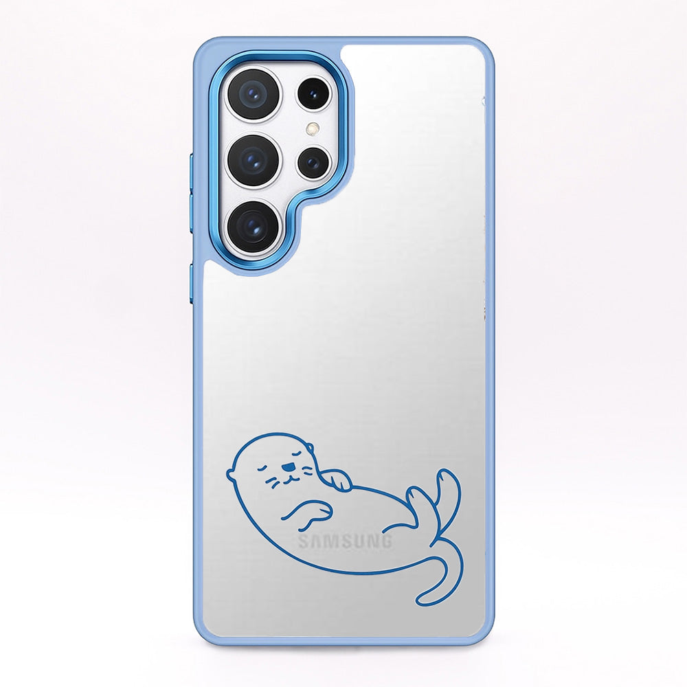 Samsung S25 Hülle - Otter blau - nachhaltig