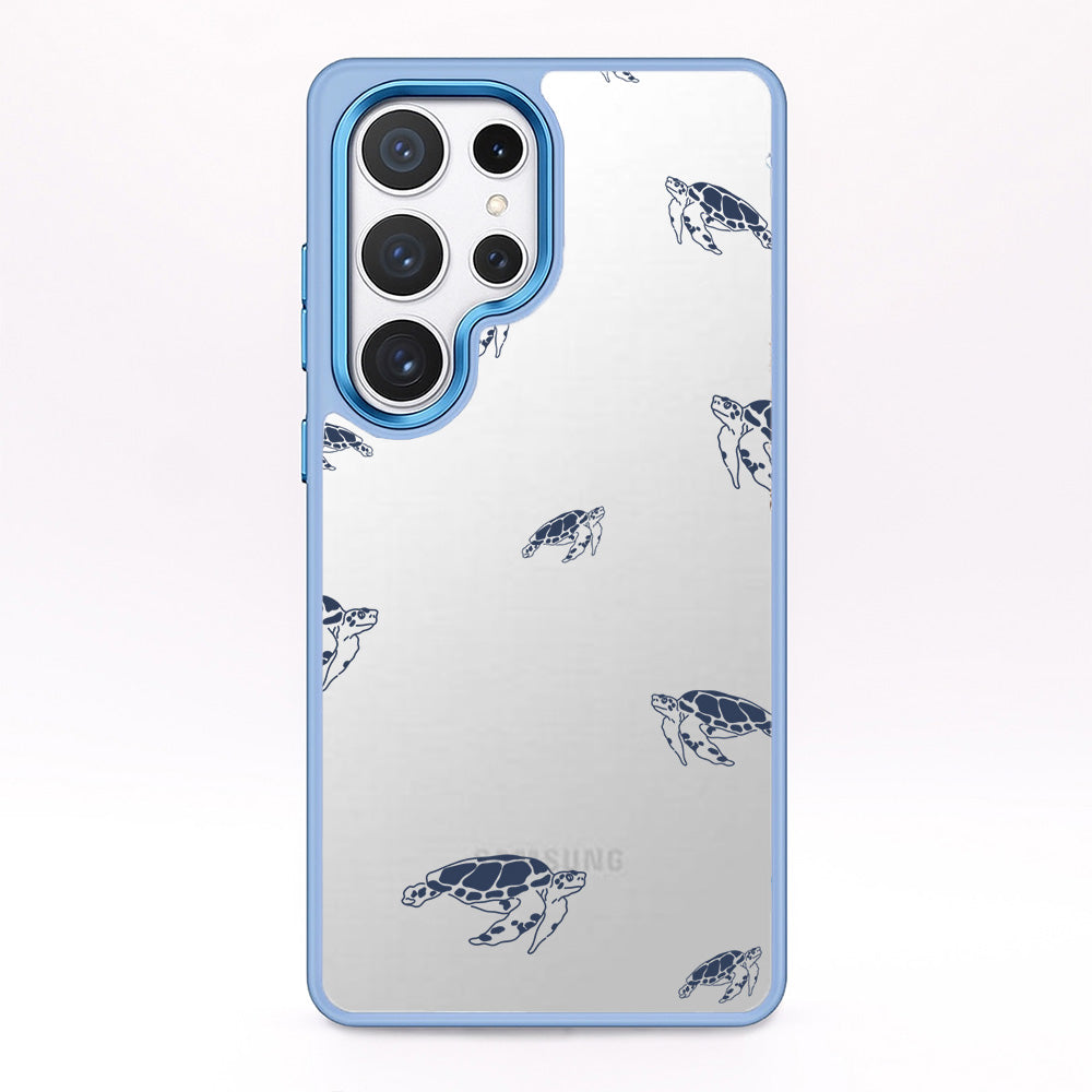 Samsung S24+ hoesje - Turtles Blue - "Turtlino" - Duurzaam