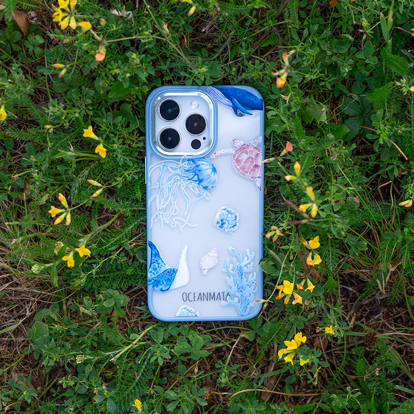 iPhone 12 mini Hülle - Schildkröte bunt - "Turtle & Friends" - nachhaltig