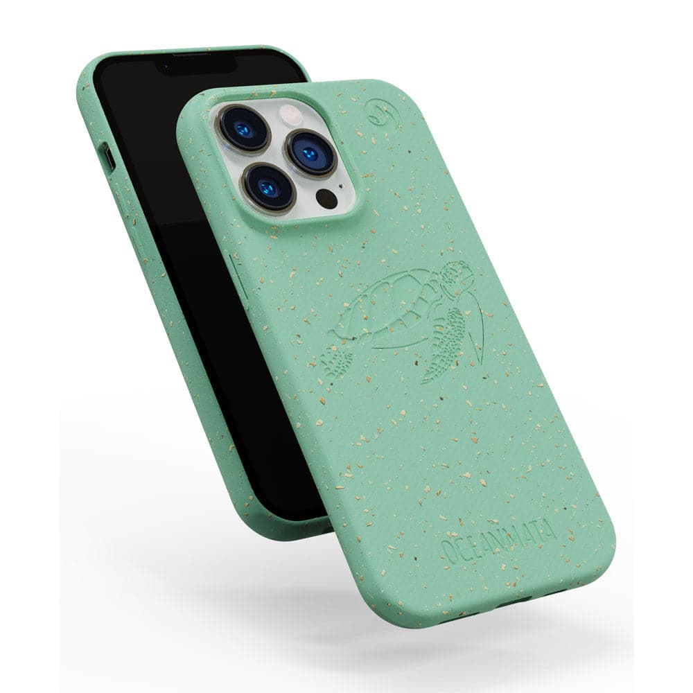 iPhone 16 pro hoesje - groen - "TURTLE" - duurzaam