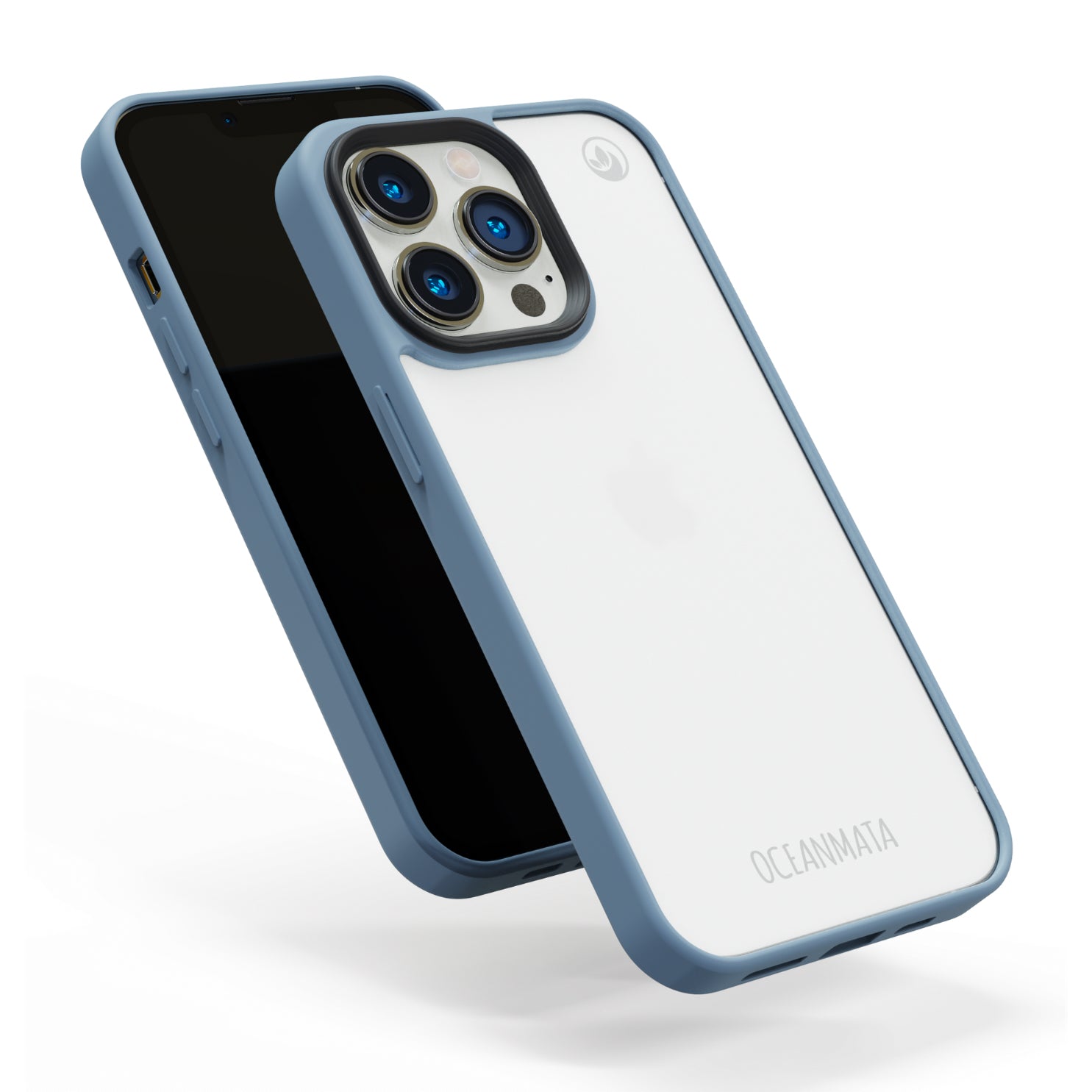Samsung S24 Ultra hoesje - transparant oceaanblauw - duurzaam