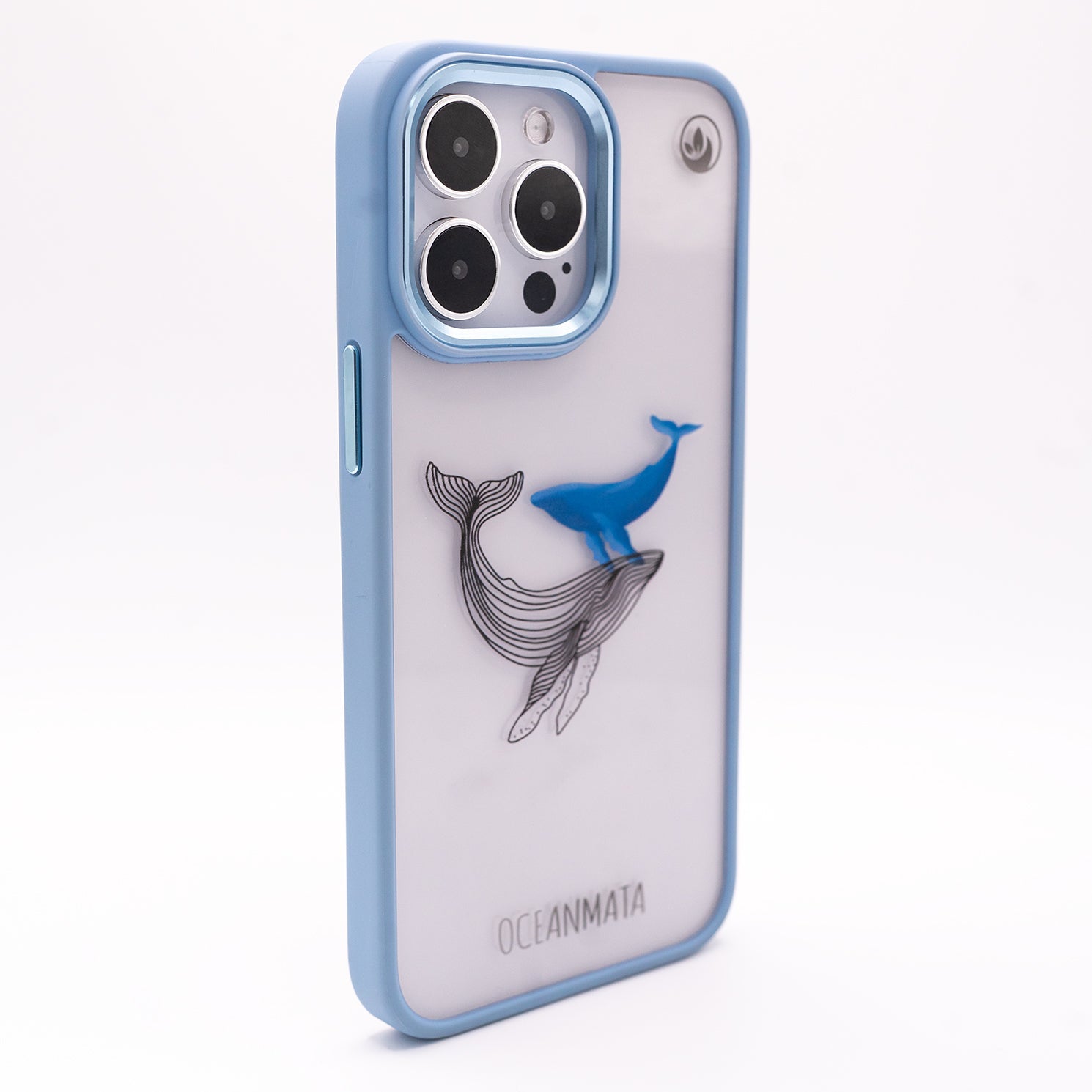 iPhone 14 pro max case - whale blue - "BlueWhale" - sustainable