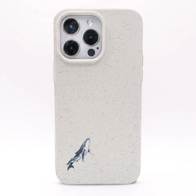 iPhone 15 pro Hülle - Buckelwal weiß - "OceanLullaby" - nachhaltig