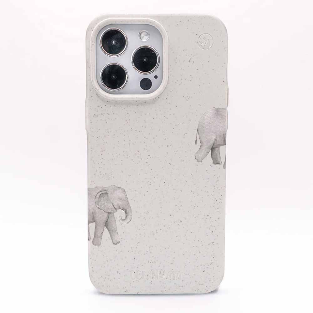 iPhone 17 Air Hülle - Elefant weiß - "Ele-Fant" - nachhaltig