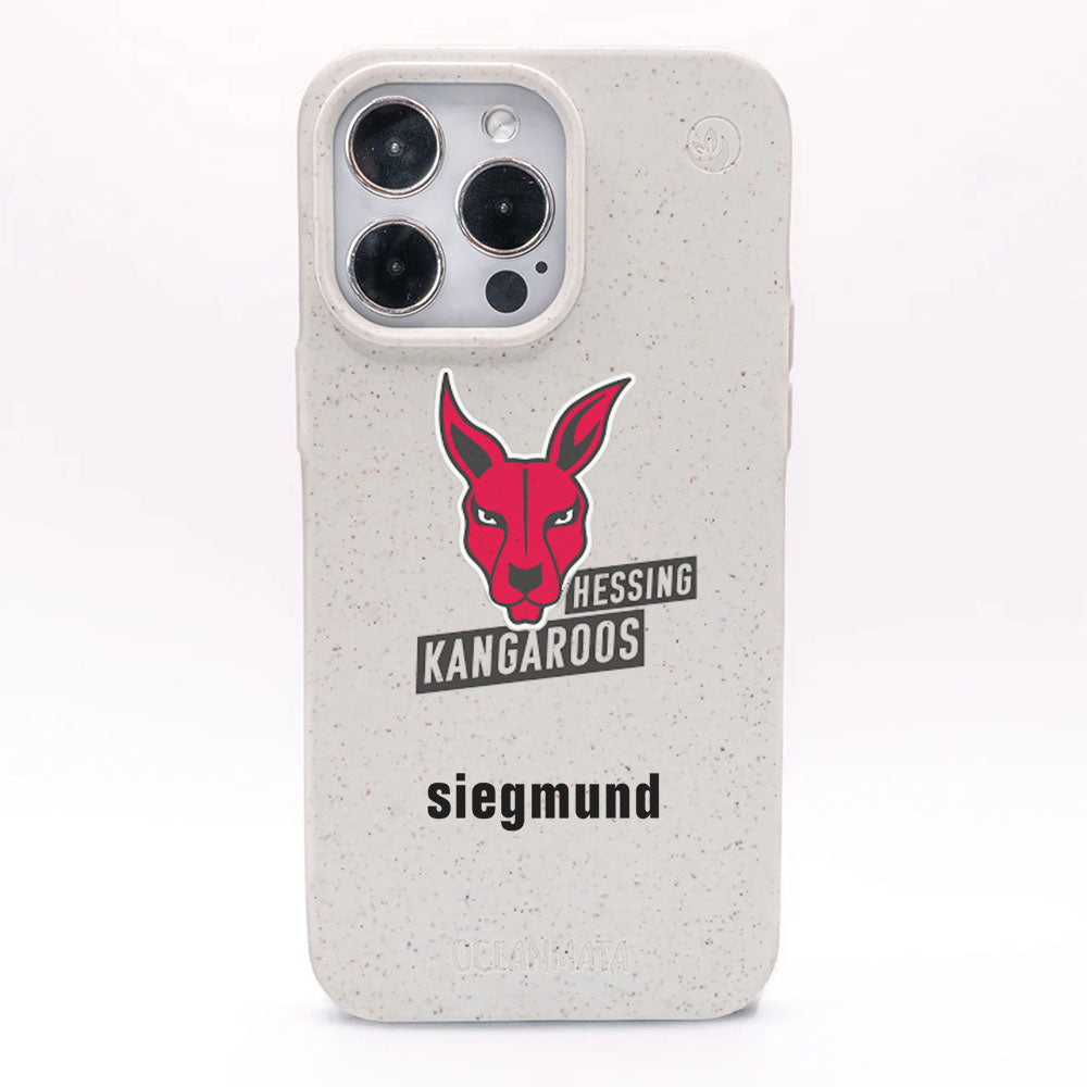 iPhone 16 Case - white - "Hessing Kangaroos" - sustainable