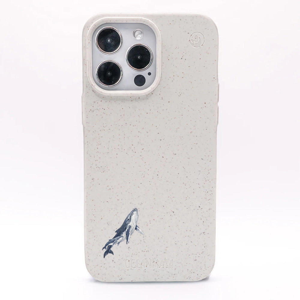 iPhone 15 pro max Hülle - Buckelwal weiß - "OceanLullaby" - nachhaltig