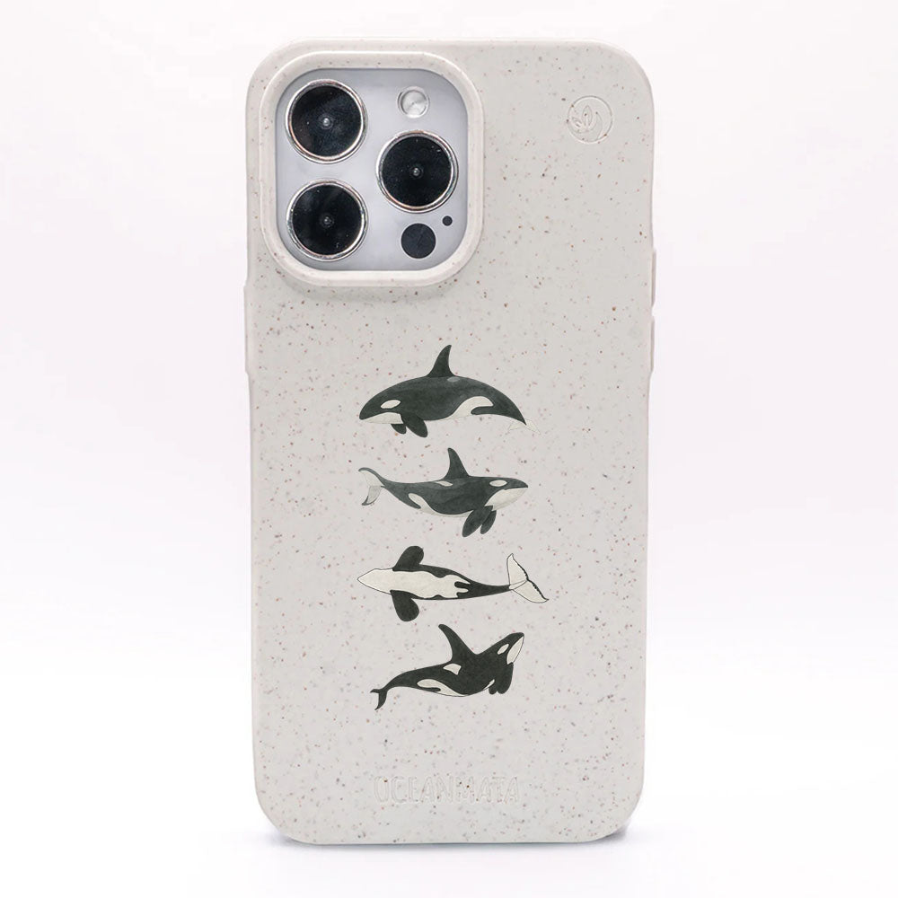 iPhone 11 Hülle - Orca weiß - "OrcaFamily" - nachhaltig