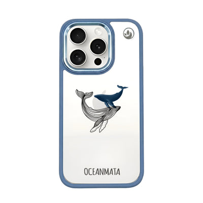 iPhone 15 pro hoesje - walvisblauw - "BlueWhale" - duurzaam