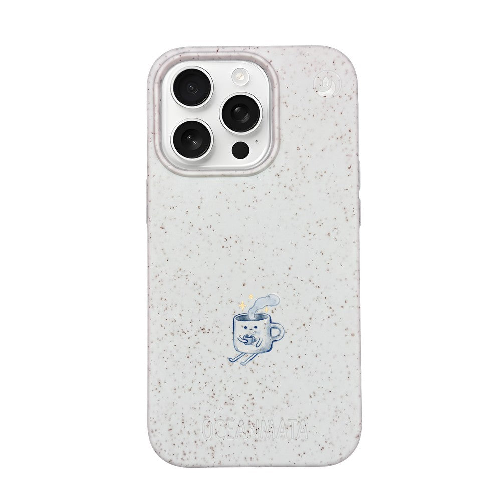 iPhone 16 Pro Max Case - white - "coffeelove" - sustainable