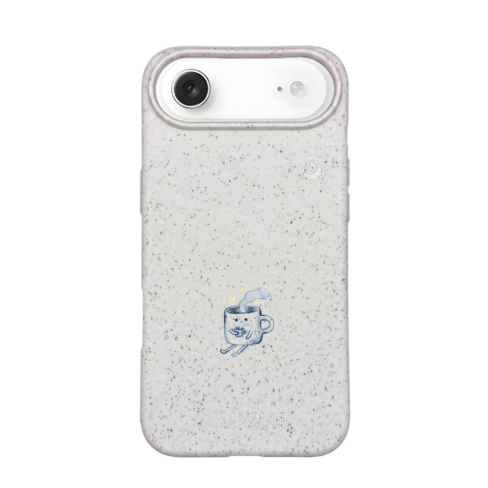iPhone 17 Air Case - white - "coffeelove" - sustainable