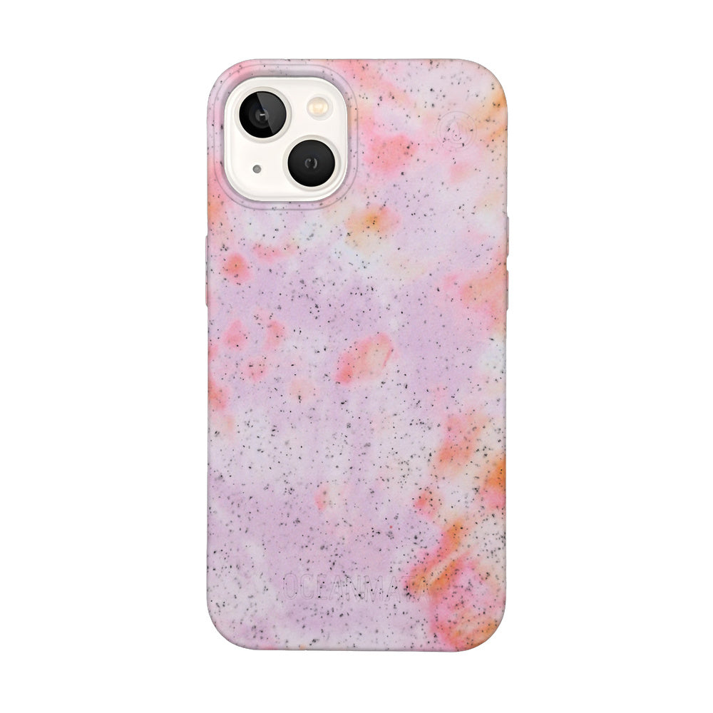 iPhone 13 hoesje - Koraaloranje - "Coralful" - Duurzaam