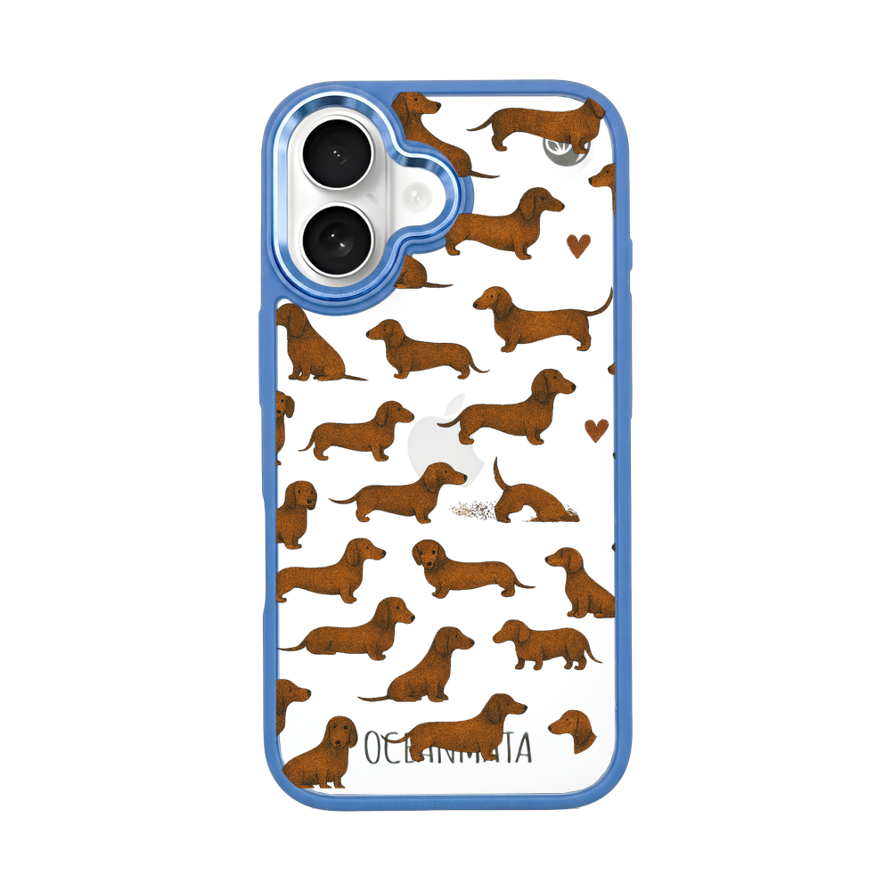 iPhone 16 hoesje - Teckel - "Teckel" - duurzaam