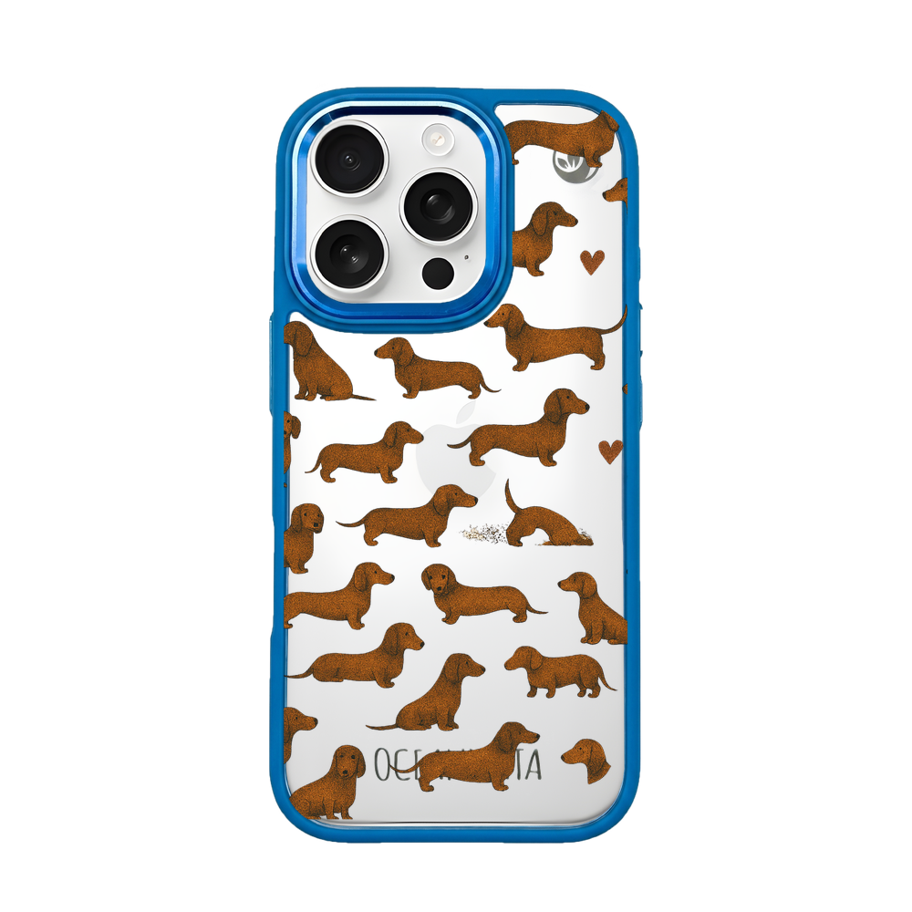iPhone 16 pro max hoesje - Teckel - "Teckel" - duurzaam