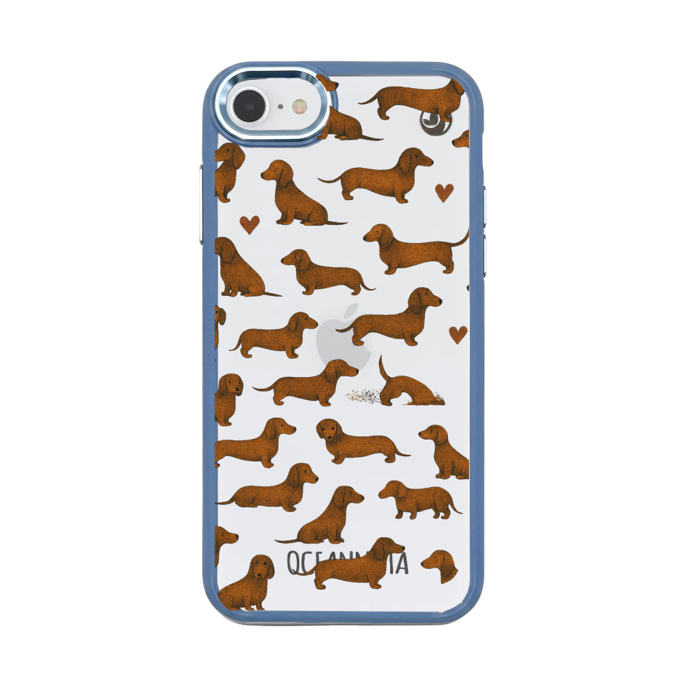 iPhone SE/7/8 hoesje - Teckel - "Teckel" - duurzaam