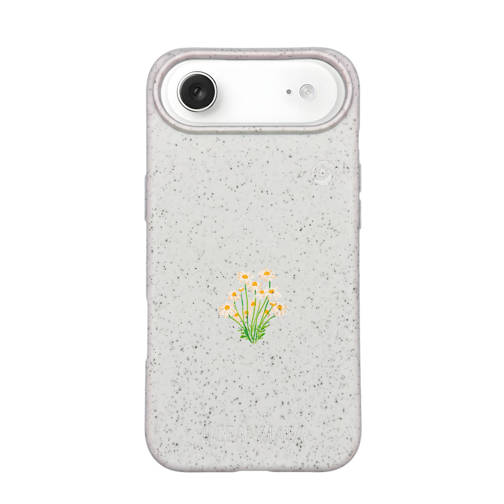 iPhone 17 Air Case - Flowers White - "Daisy" - sustainable
