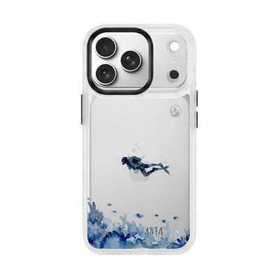 Samsung S26+ Hülle - Taucher blau - "DeepDive" - nachhaltig