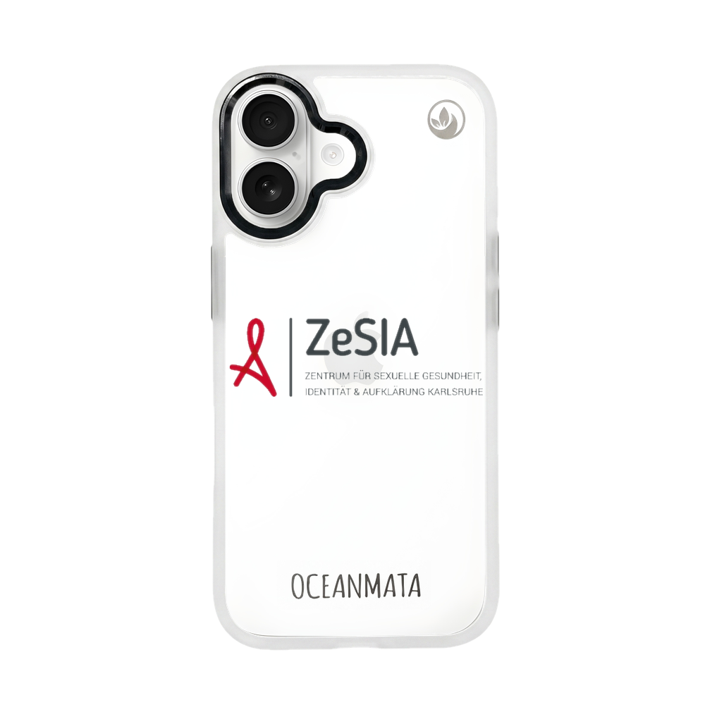 ZeSIA Karlsruhe × OceanMata Hülle Clear – iPhone 17 (Muster)