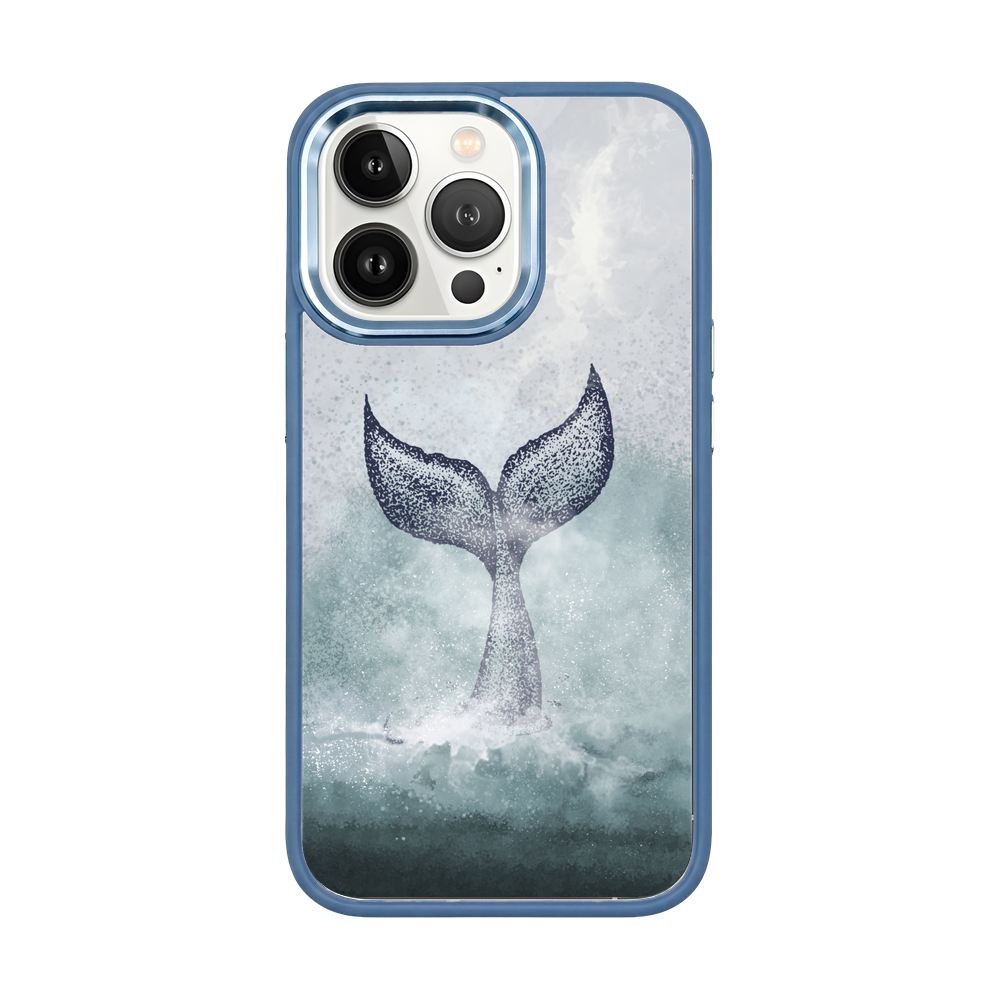 iPhone 13 pro hoesje - dolfijnblauw - "Dolphin" - duurzaam