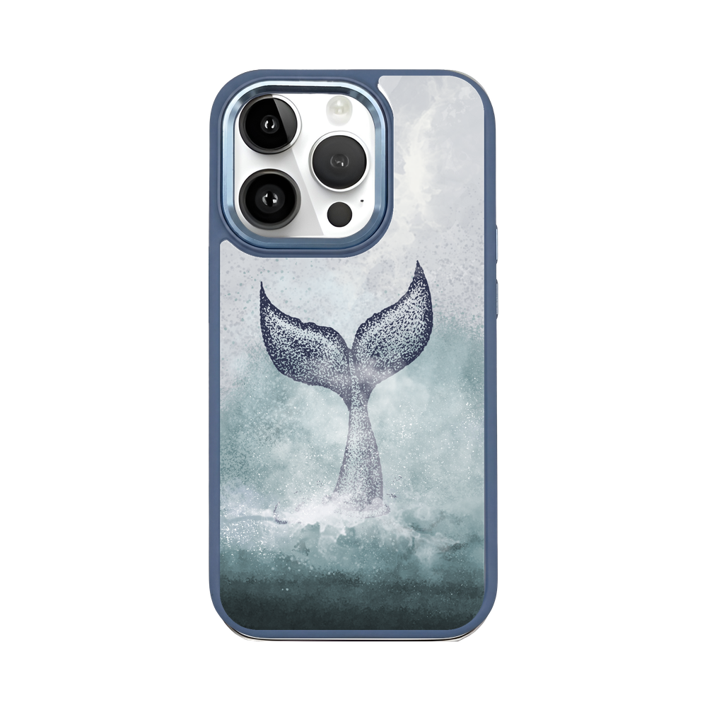 iPhone 14 pro hoesje - dolfijnblauw - "Dolphin" - duurzaam