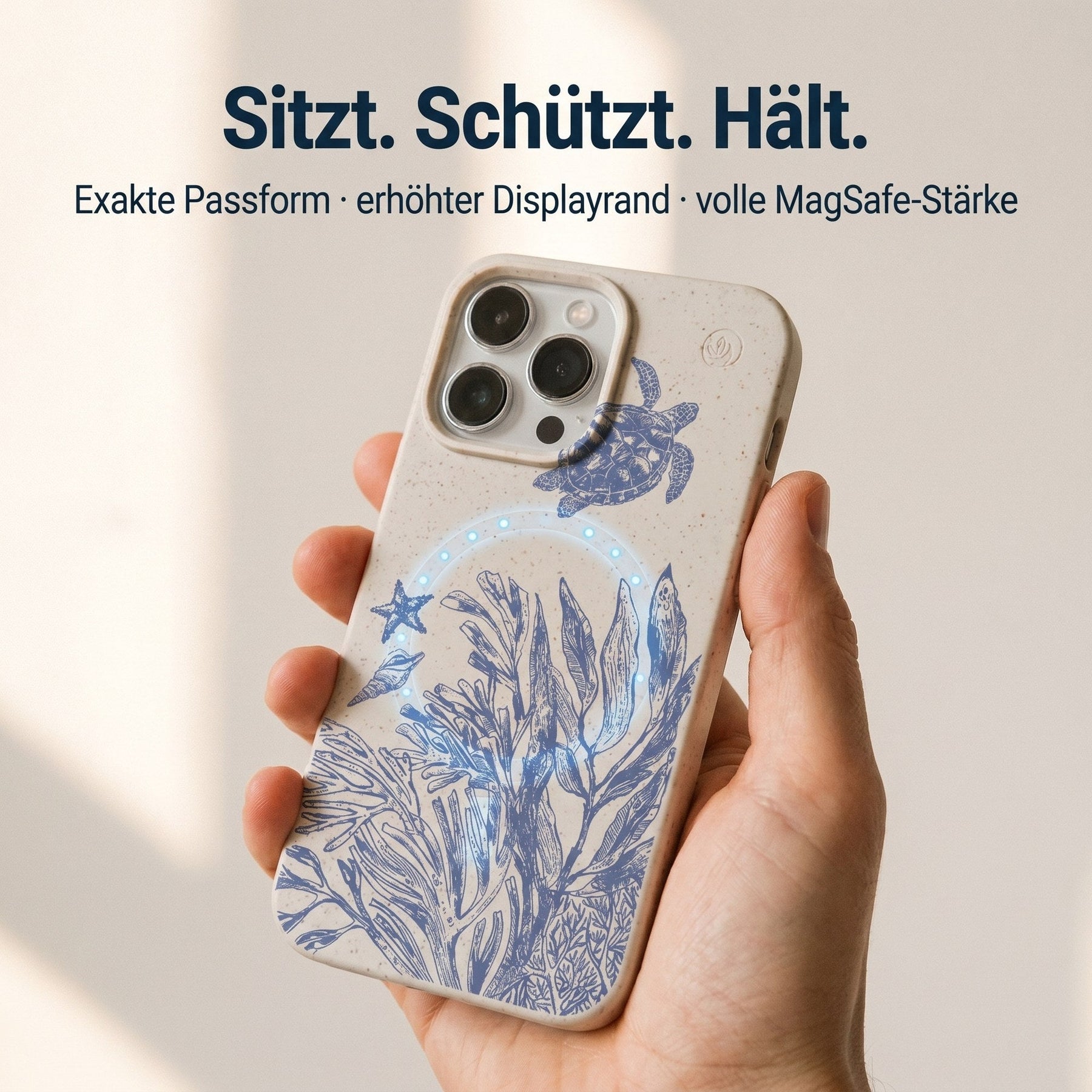 Biologisch abbaubare Handyhülle iPhone 17 Air Turtleandfriends — kompostierbar — Passform & MagSafe