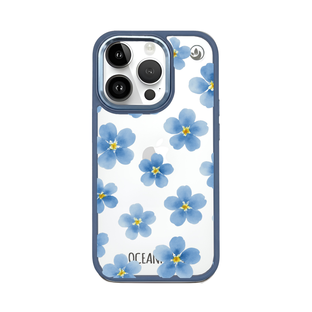 iPhone 14 pro hoesje - vergeet-me-nietje - duurzaam