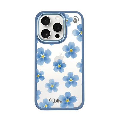 iPhone 15 pro hoesje - vergeet-me-nietje - duurzaam