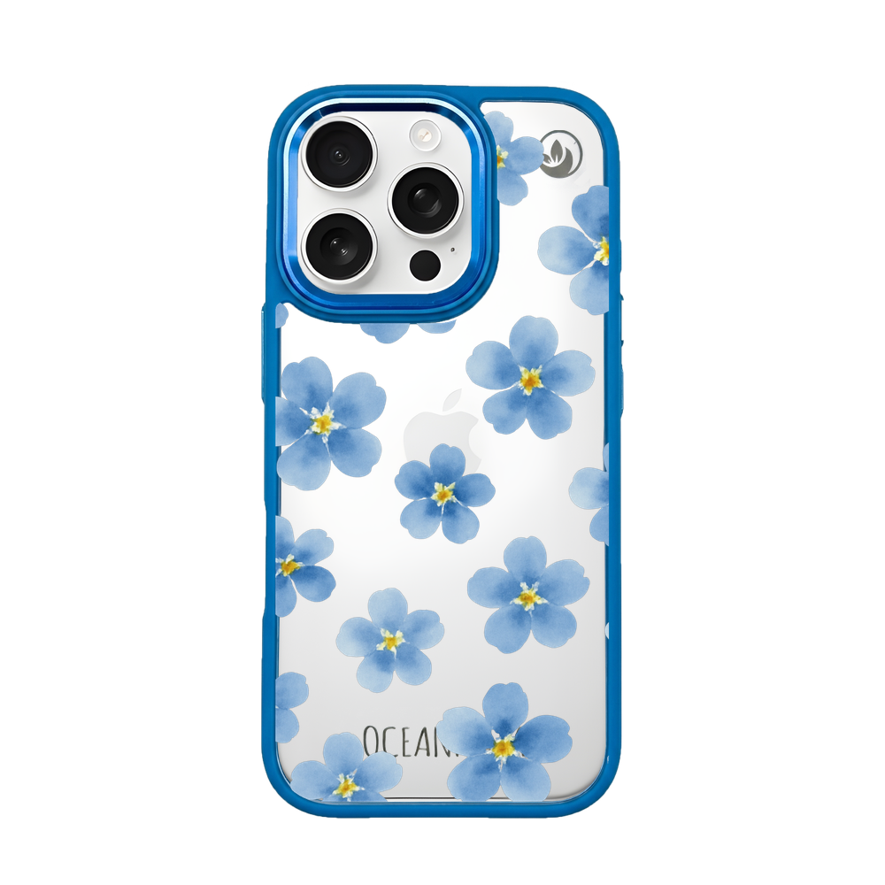 iPhone 16 pro max hoesje - vergeet-me-nietje - duurzaam