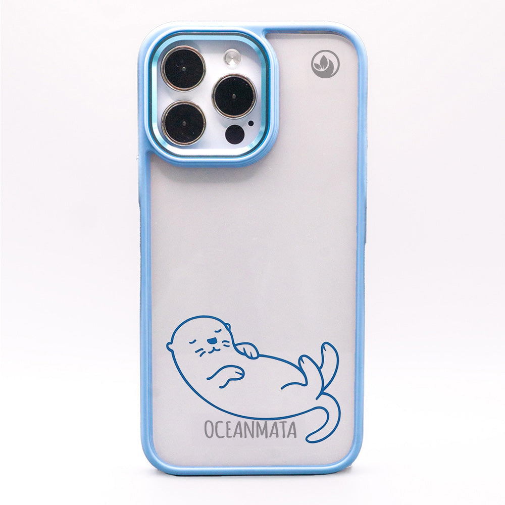 iPhone 15 hoesje - Otterblauw - Duurzaam