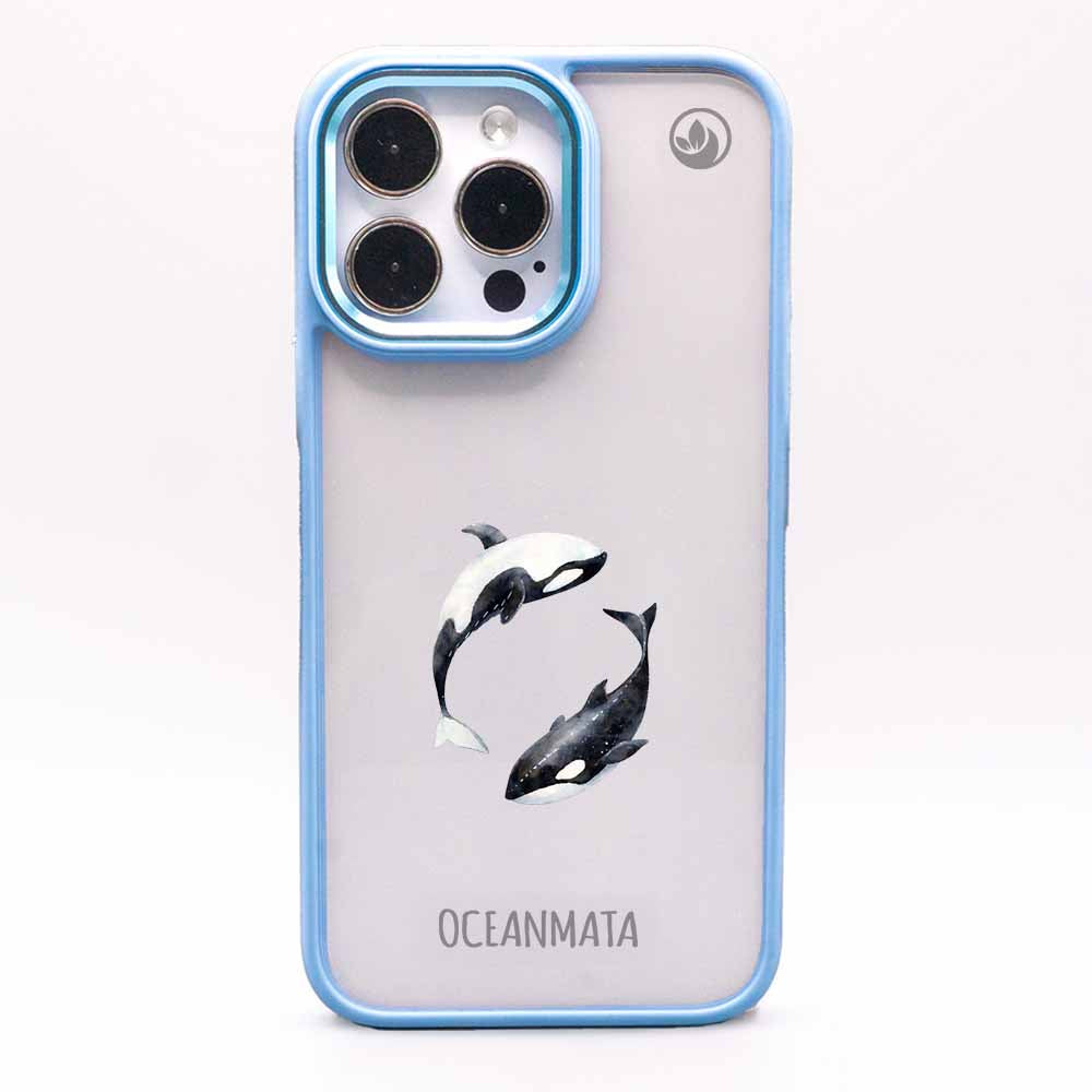 iPhone 15 pro max Hülle - Orca blau - "OrcaFlow" - nachhaltig