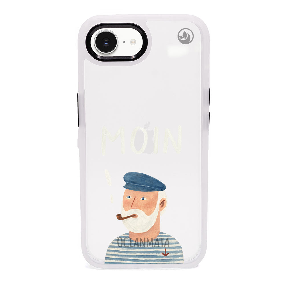 iPhone 16e/17e Hülle - Moin blau - "Ostfriese" - nachhaltig