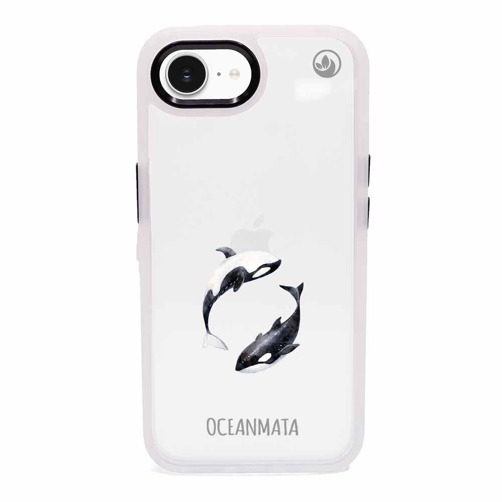 iPhone 16e/17e Hülle - Orca blau - "OrcaFlow" - nachhaltig