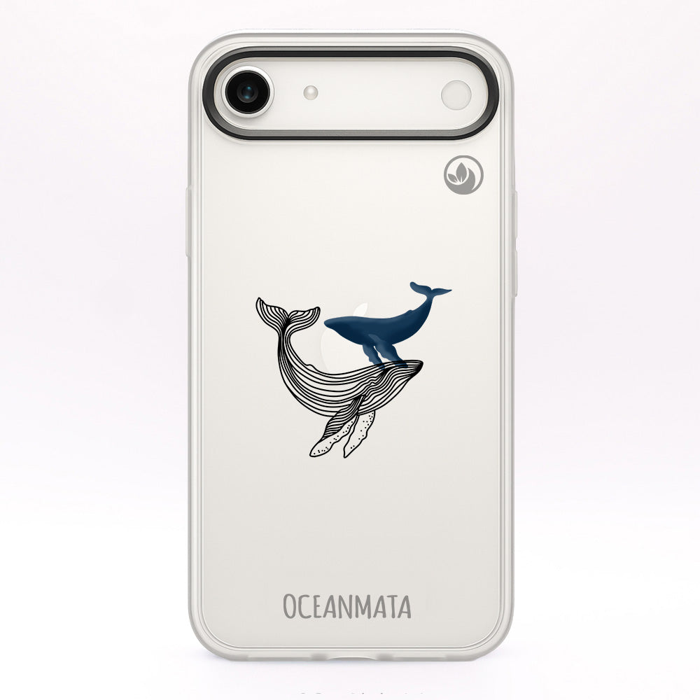 iPhone 17 Air Hülle - Wal blau - "BlueWhale" - nachhaltig