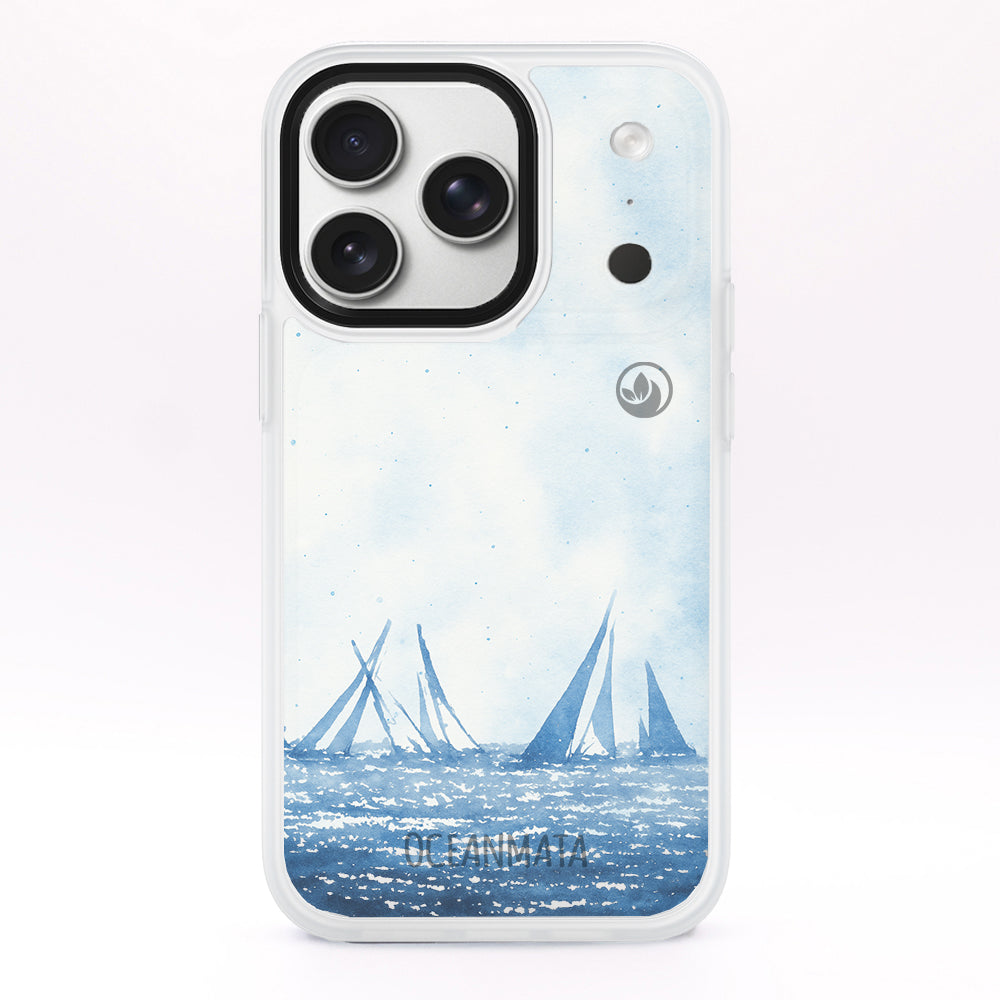 iPhone 17 pro Hülle - segeln blau - "BlueHorizon" - nachhaltig
