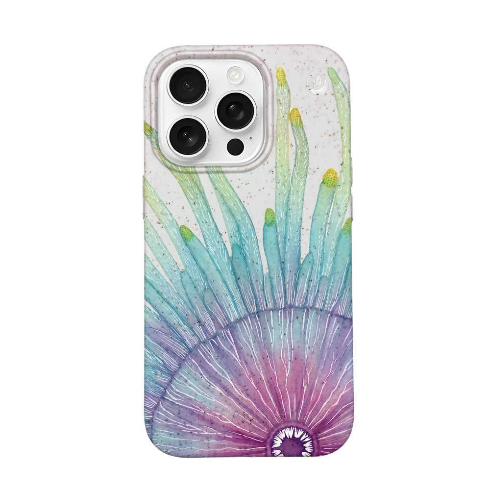 iPhone 16 pro Hülle - weiß - "jellybutton" - nachhaltig