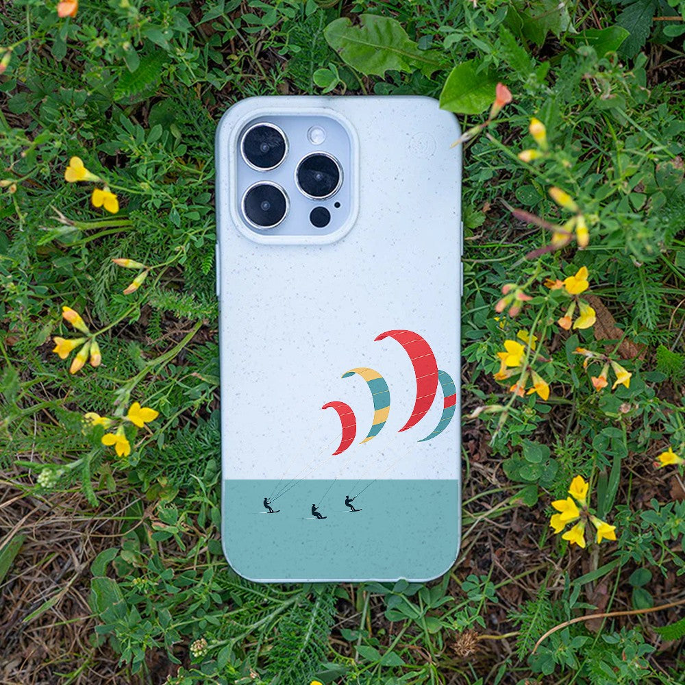 Biologisch abbaubare Handyhülle Samsung S26 Kitesurf — kompostierbar — Bonus
