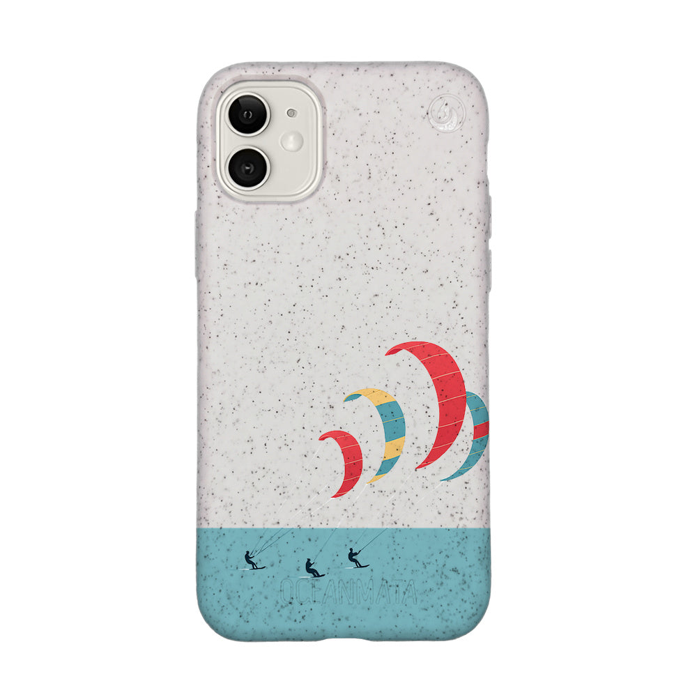 iPhone 11 Hülle - Kite weiß - "Kitesurf" - nachhaltig