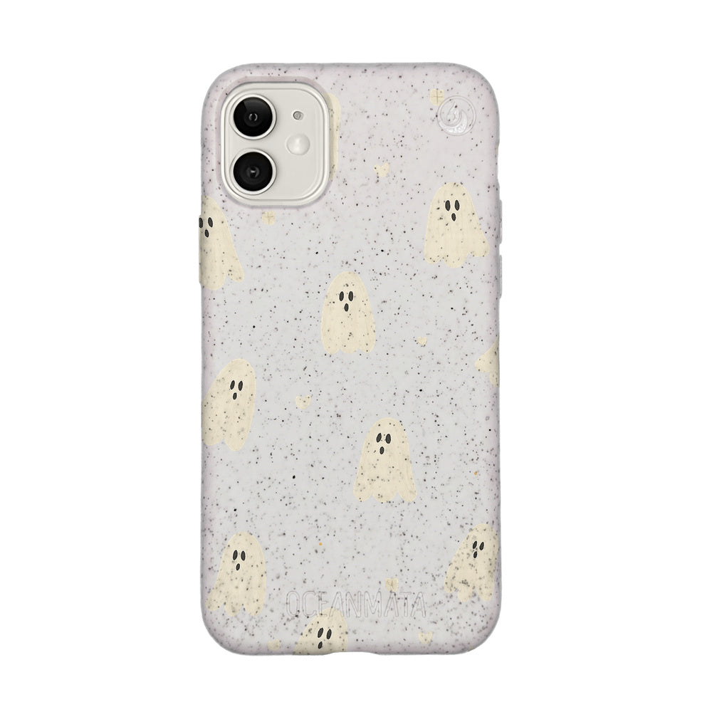 iPhone 11 Hülle - Geist weiß - "LittleGhost" - nachhaltig