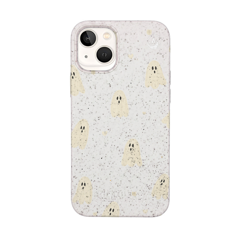 iPhone 13 mini Hülle - Geist weiß - "LittleGhost" - nachhaltig