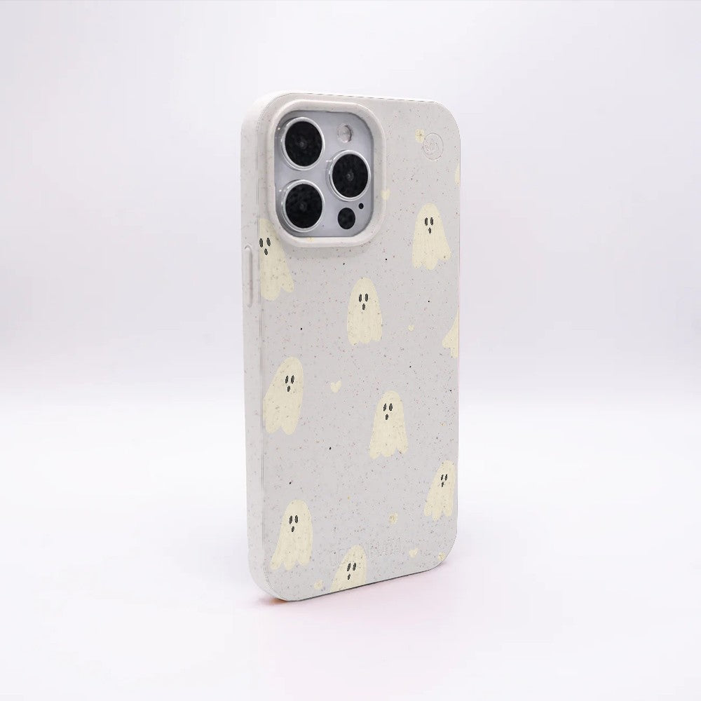 iPhone 13 pro Hülle - Geist weiß - "LittleGhost" - nachhaltig
